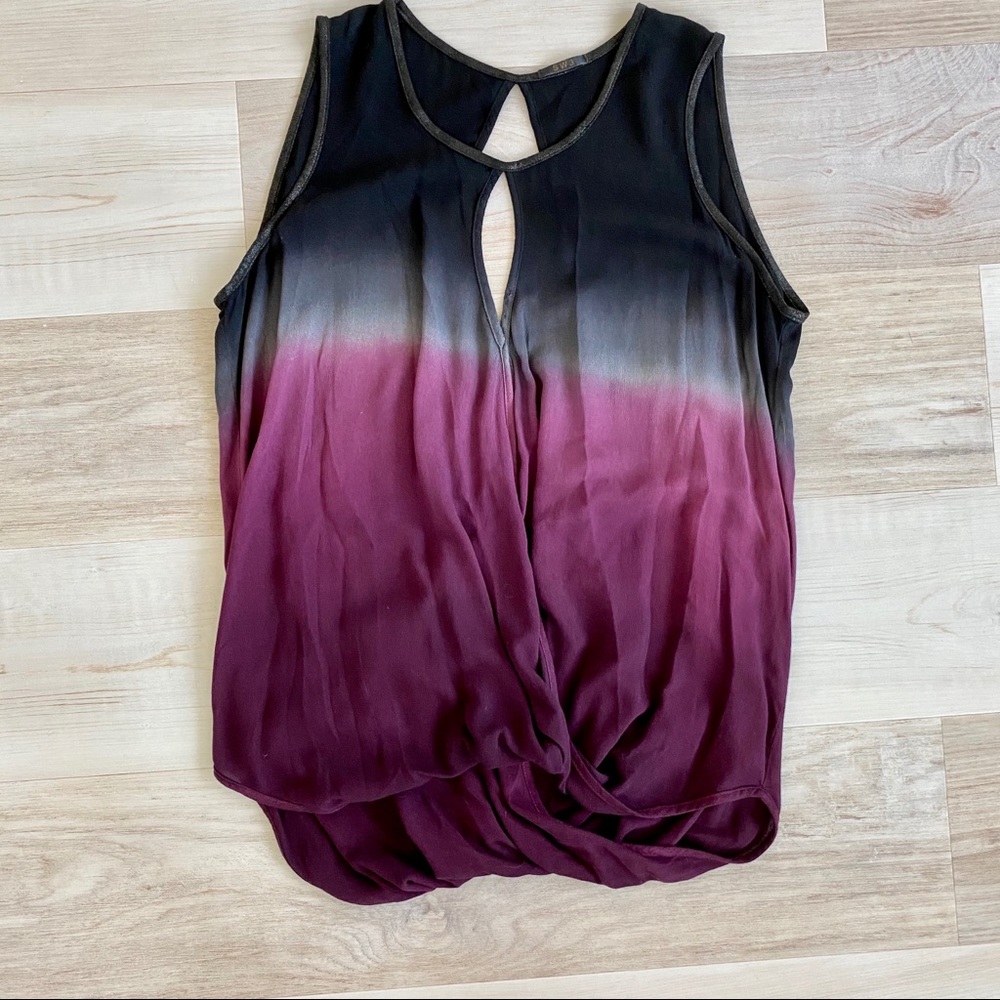 SW3 bespoke tie dye surplice tank top